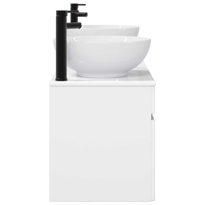 vidaXL Bathroom Cabinet Set 3 pcs High Gloss White 49 x 44.5 x 66.5 cm 6