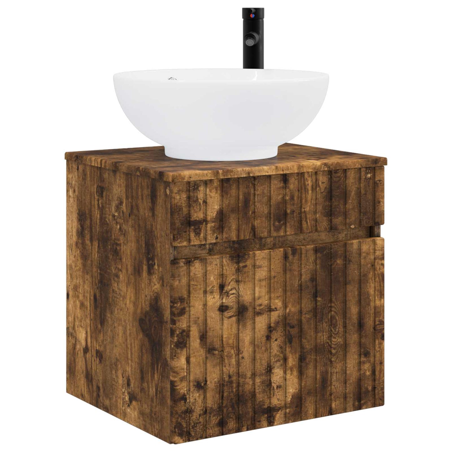 vidaXL Bathroom Cabinet Set 3 pcs Smoked Oak 49 x 44.5 x 66.5 cm 4