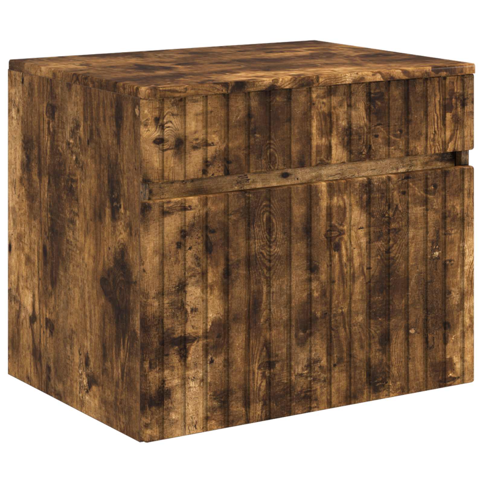 vidaXL Bathroom Cabinet Set 3 pcs Smoked Oak 49 x 44.5 x 66.5 cm 5