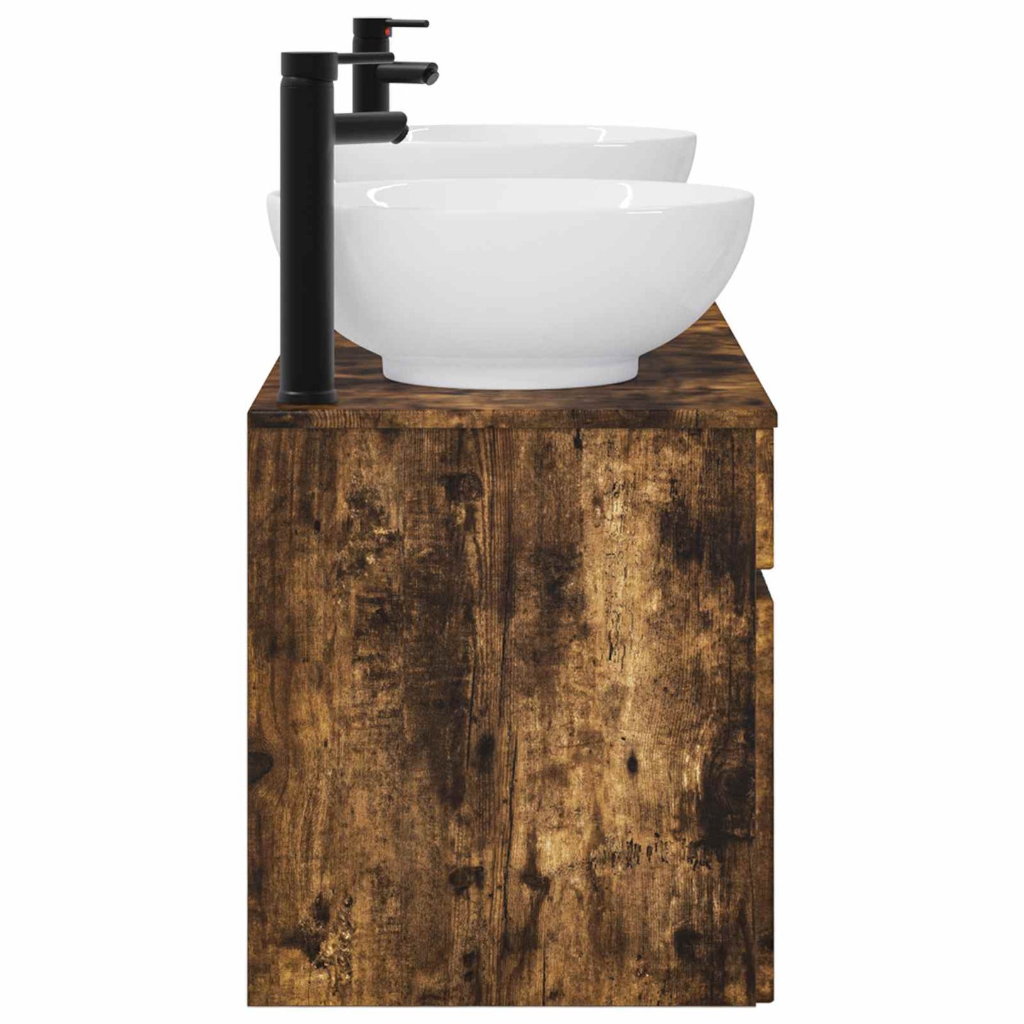 vidaXL Bathroom Cabinet Set 3 pcs Smoked Oak 49 x 44.5 x 66.5 cm 6