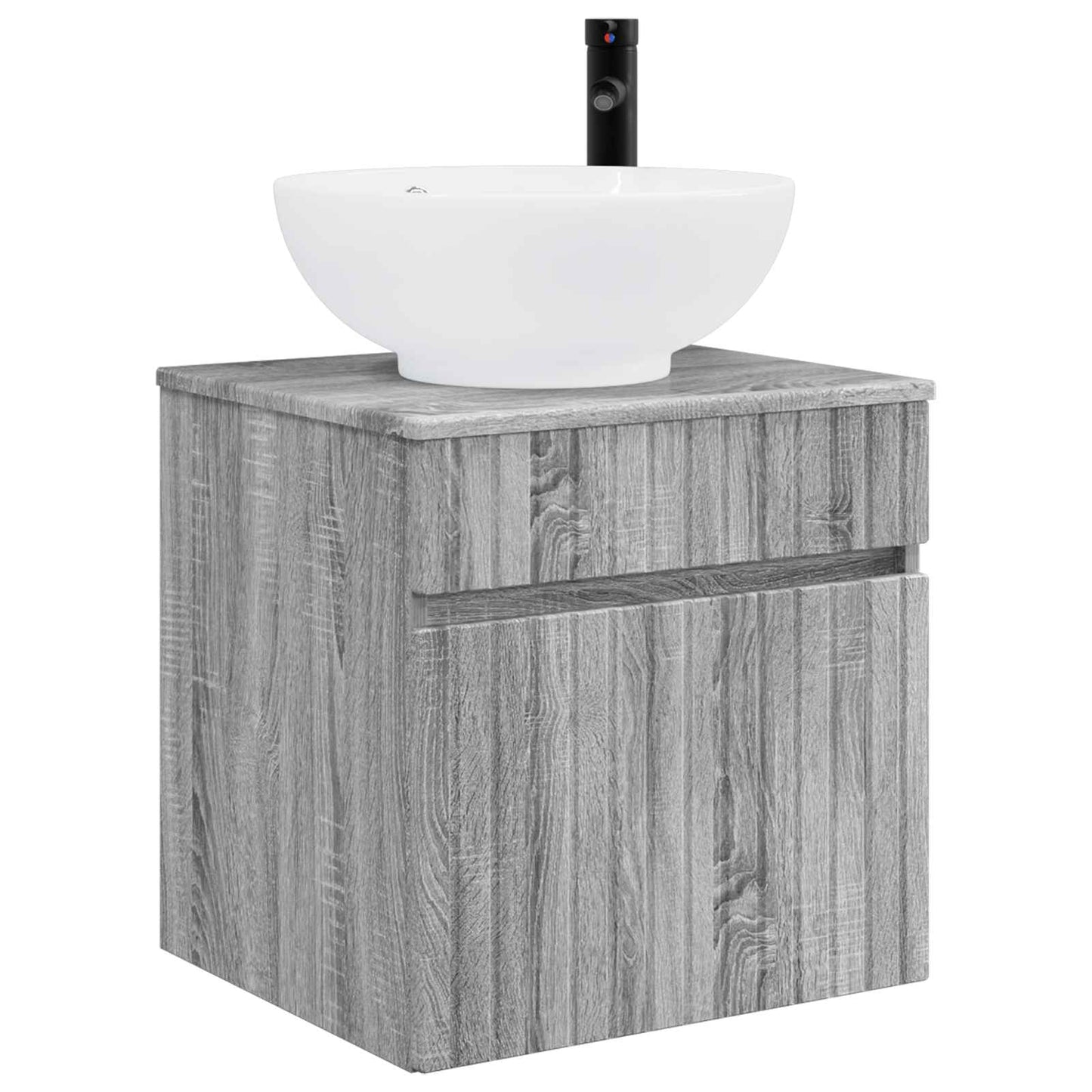 vidaXL Bathroom Cabinet Set 3 pcs Grey Sonoma 49 x 44.5 x 66.5 cm 4