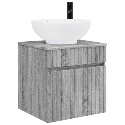 vidaXL Bathroom Cabinet Set 3 pcs Grey Sonoma 49 x 44.5 x 66.5 cm 4