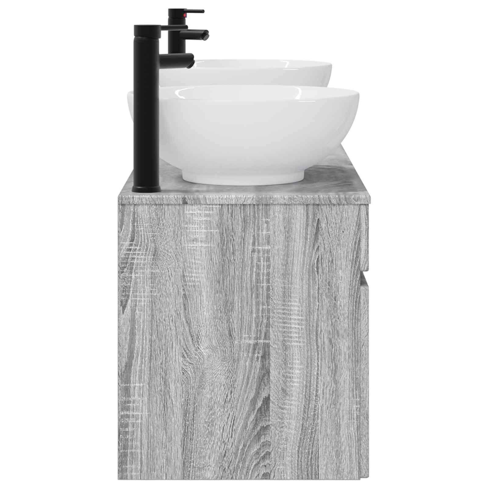 vidaXL Bathroom Cabinet Set 3 pcs Grey Sonoma 49 x 44.5 x 66.5 cm 6