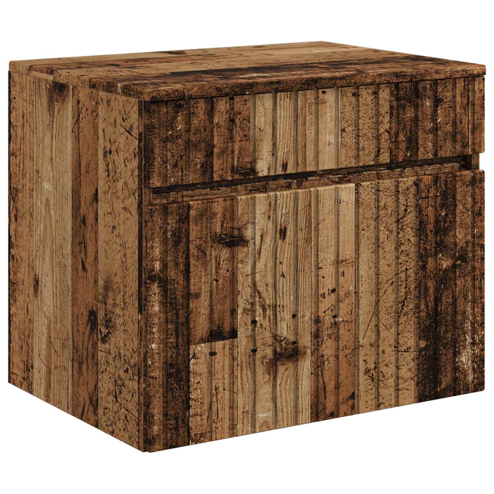vidaXL Bathroom Cabinet Set 3 pcs Old Wood 49 x 44.5 x 66.5 cm 5
