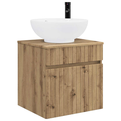vidaXL Bathroom Cabinet Set 3 pcs Artisan Oak 49 x 44.5 x 66.5 cm 4