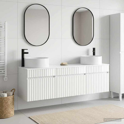 vidaXL Bathroom Cabinet Set 3 pcs High Gloss White 49 x 44.5 x 65.5 cm 1