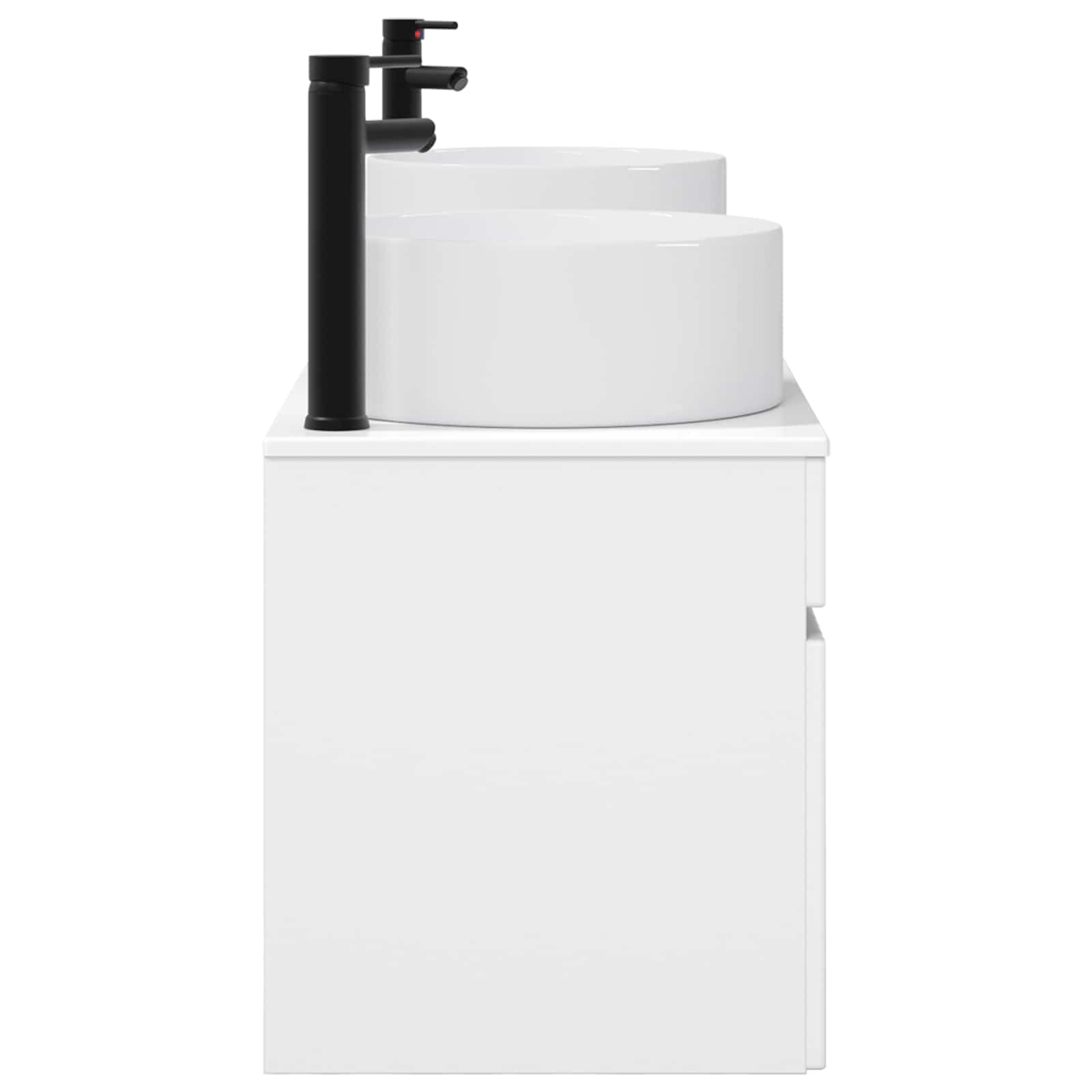 vidaXL Bathroom Cabinet Set 3 pcs High Gloss White 49 x 44.5 x 65.5 cm 6