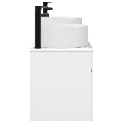 vidaXL Bathroom Cabinet Set 3 pcs High Gloss White 49 x 44.5 x 65.5 cm 6