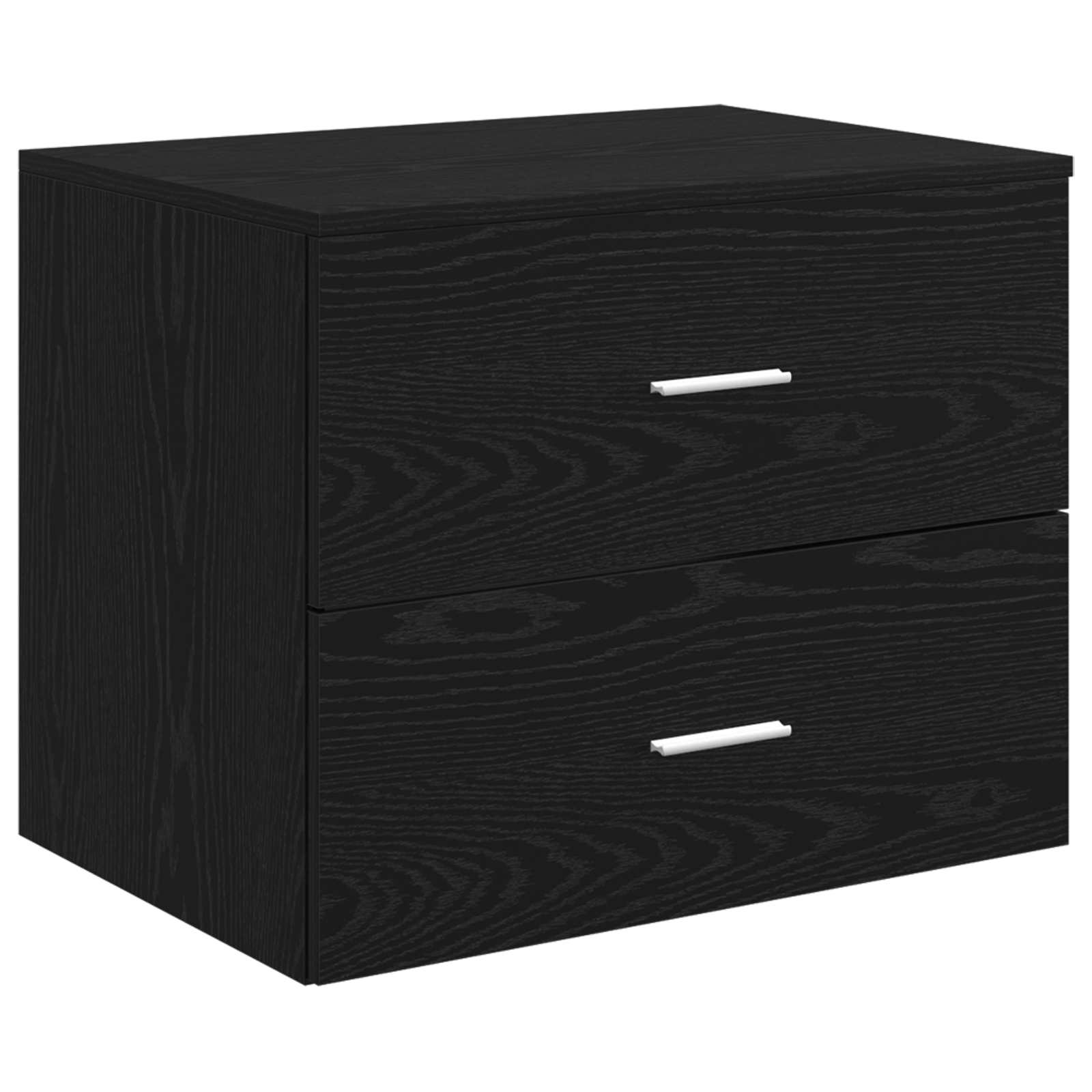 vidaXL Bathroom Furniture Set 3 pcs Black 49.5 x 44.5 x 65 cm 5