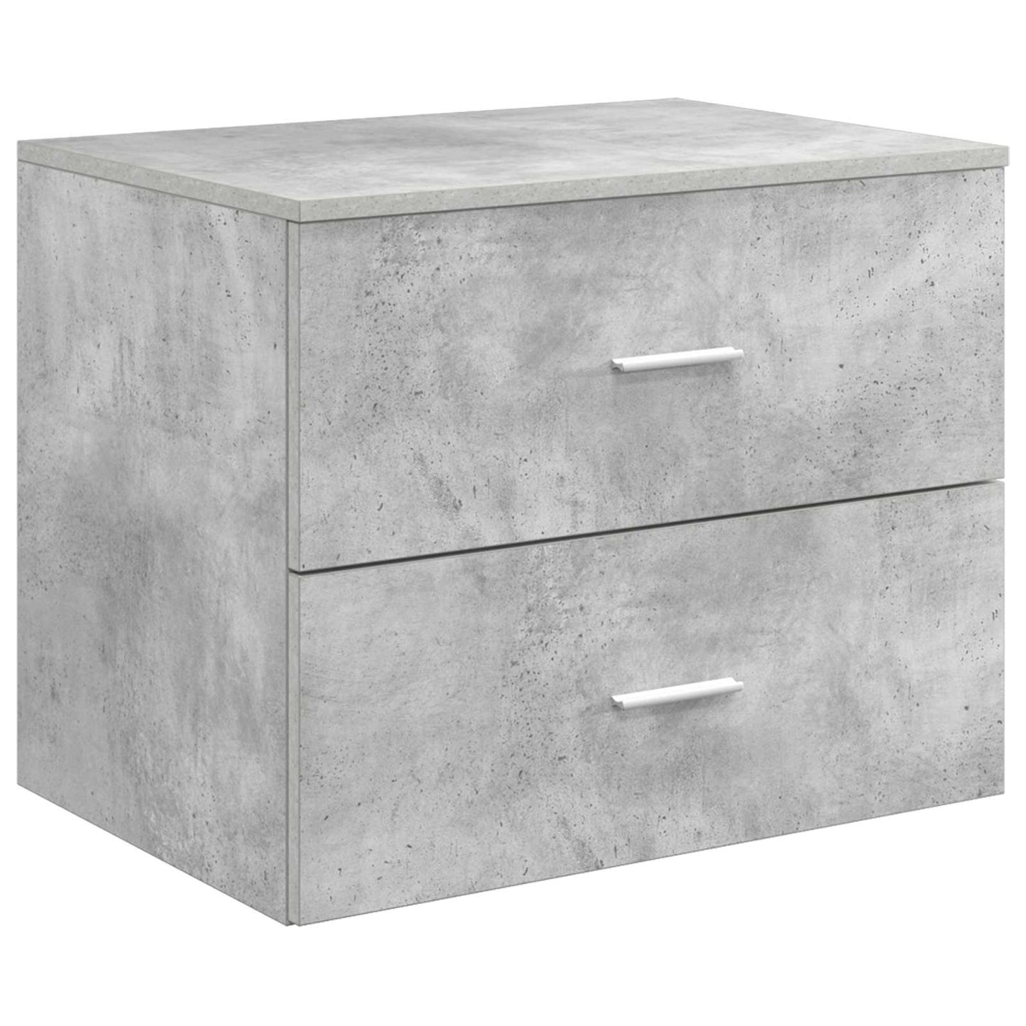 vidaXL Bathroom Furniture Set 3 pcs Concrete Grey 49.5 x 44.5 x 65 cm 5