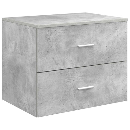 vidaXL Bathroom Furniture Set 3 pcs Concrete Grey 49.5 x 44.5 x 65 cm 5