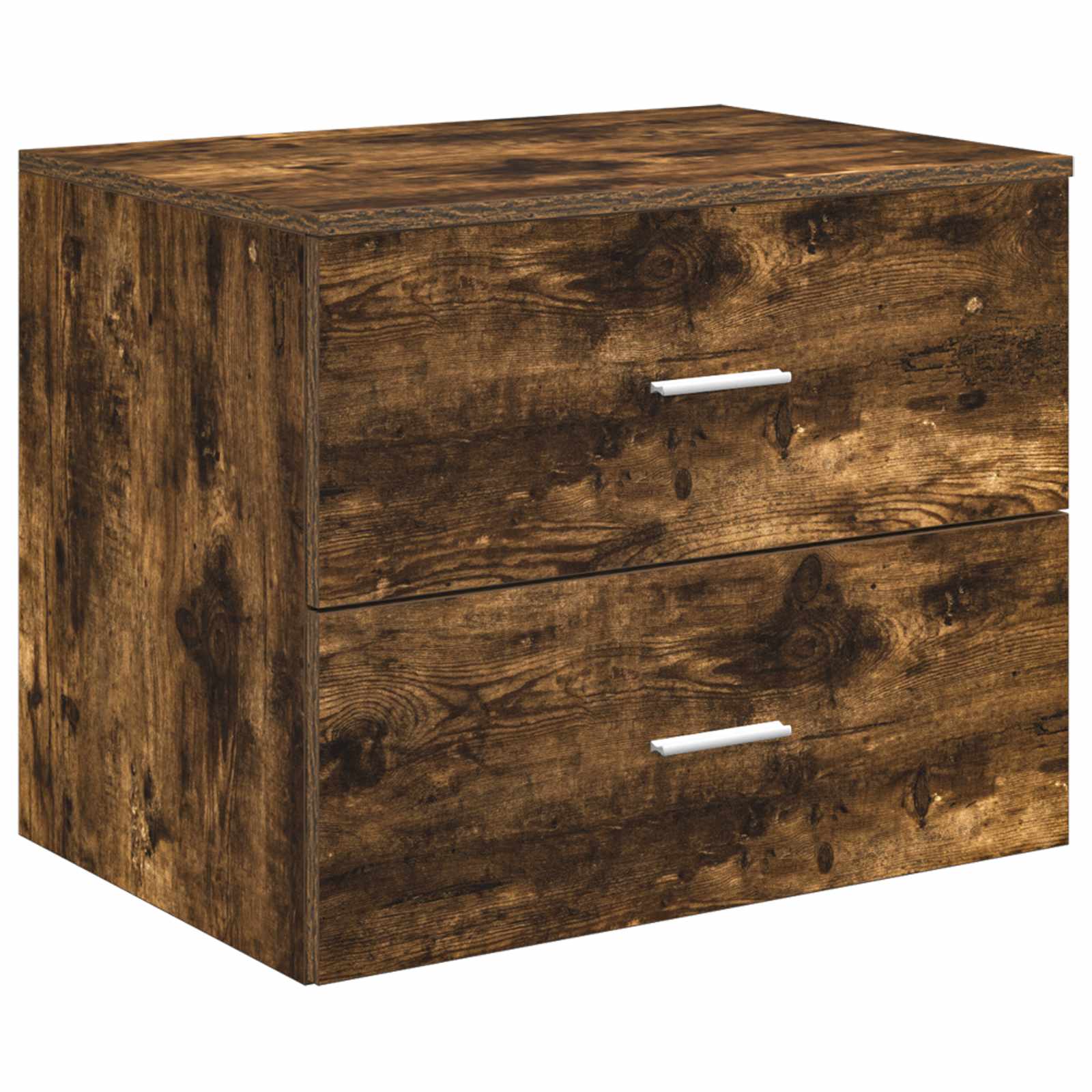 vidaXL Bathroom Furniture Set 3 pcs Smoked Oak 49.5 x 44.5 x 65 cm 5