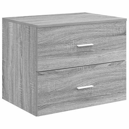 vidaXL Bathroom Furniture Set 3 pcs Grey Sonoma 49.5 x 44.5 x 65 cm 5