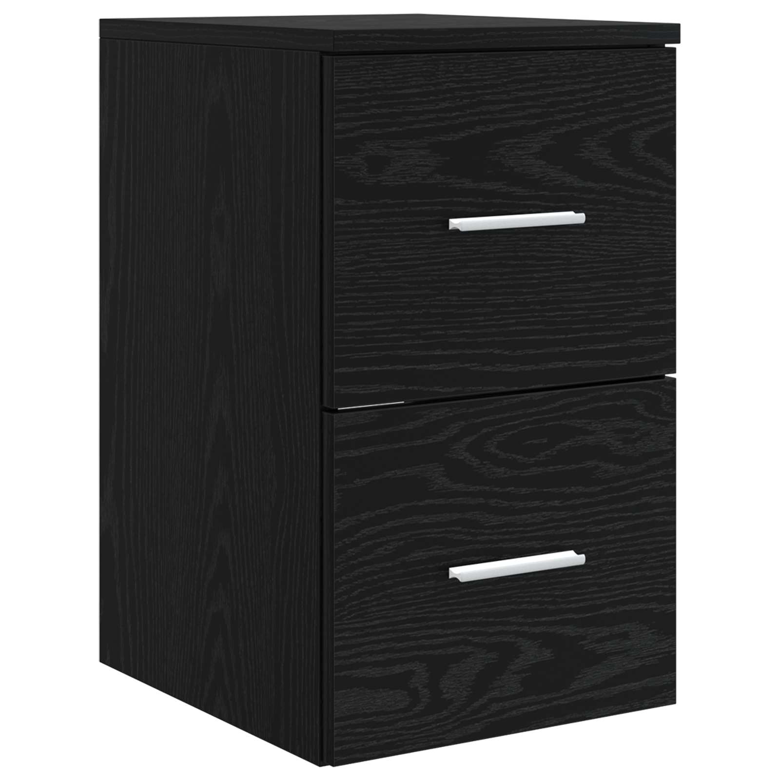 vidaXL Bathroom Furniture Set 3 pcs Black 49.5 x 44.5 x 65 cm 5