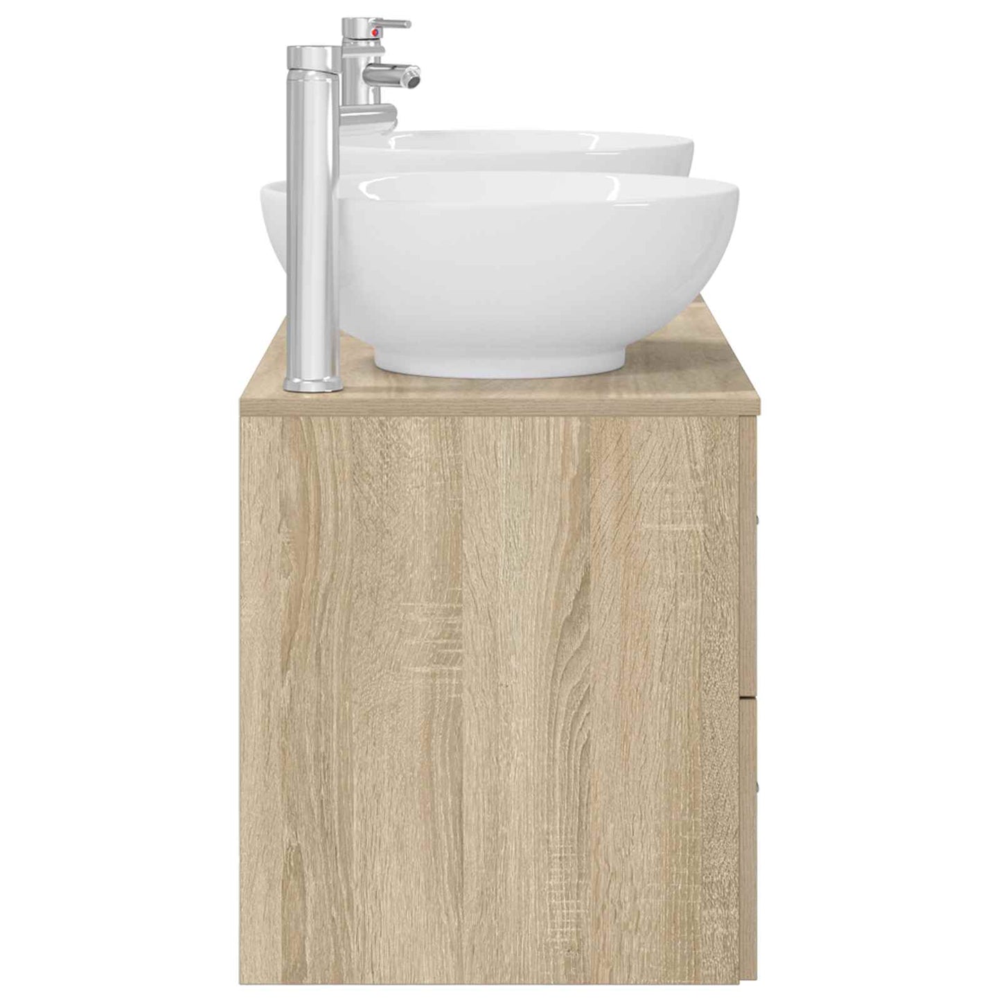 vidaXL Bathroom Furniture Set 3 pcs Sonoma Oak 49.5 x 44.5 x 65 cm 6