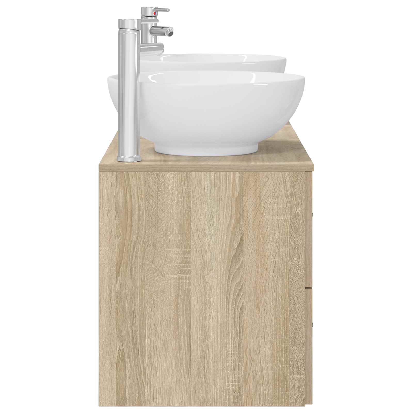 vidaXL Bathroom Furniture Set 3 pcs Sonoma Oak 49.5 x 44.5 x 65 cm 6