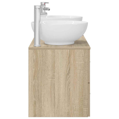 vidaXL Bathroom Furniture Set 3 pcs Sonoma Oak 49.5 x 44.5 x 65 cm 6