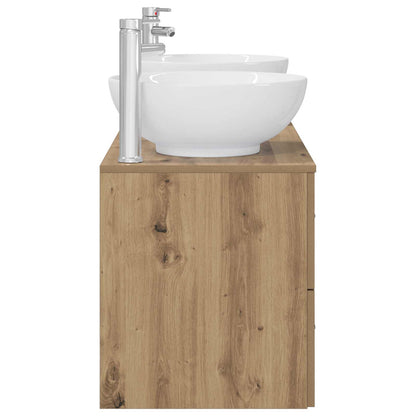 vidaXL Bathroom Furniture Set 3 pcs Artisan Oak 49.5 x 44.5 x 65 cm 6