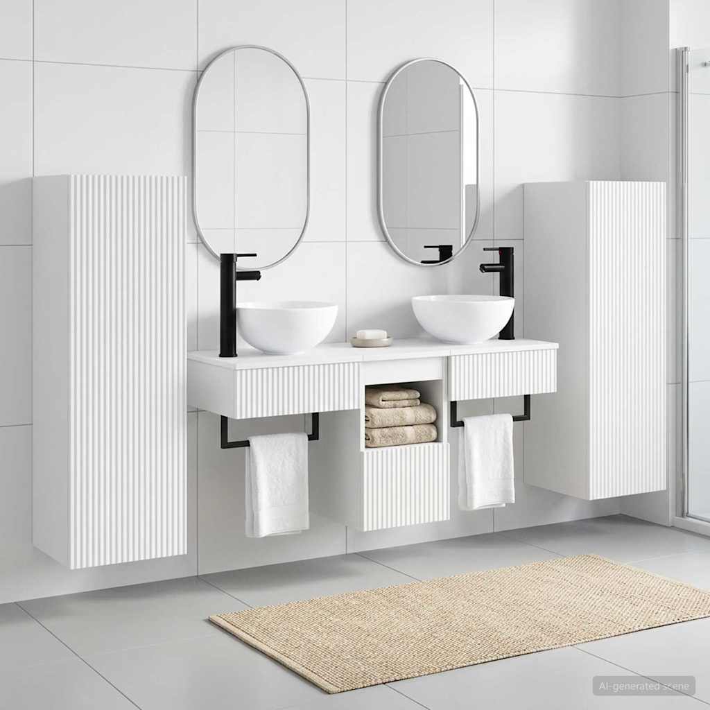 vidaXL Bathroom Cabinet Set 5 pcs 33 x 34.5 x 100 cm