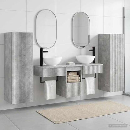 vidaXL Bathroom Cabinet Set 5 pcs 33 x 34.5 x 100 cm