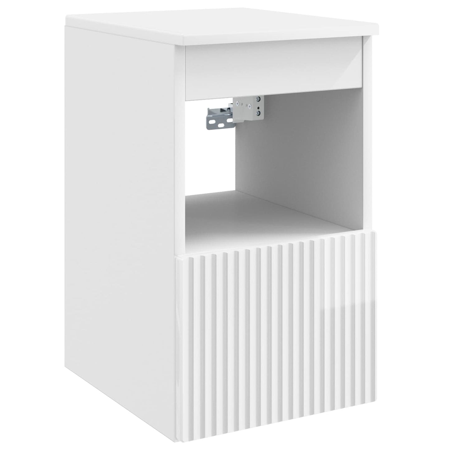 vidaXL Bathroom Furniture Set 5 pcs High Gloss White 5