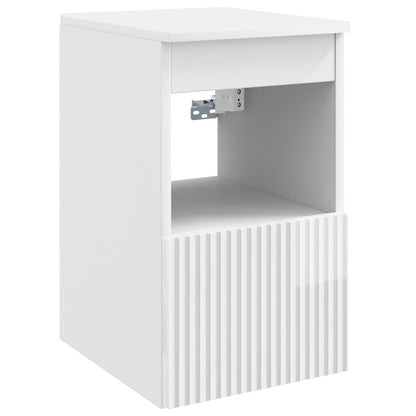 vidaXL Bathroom Furniture Set 5 pcs High Gloss White 5