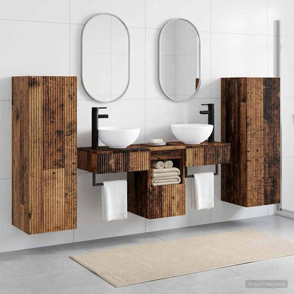 vidaXL Bathroom Cabinet Set 5 pcs 33 x 34.5 x 100 cm