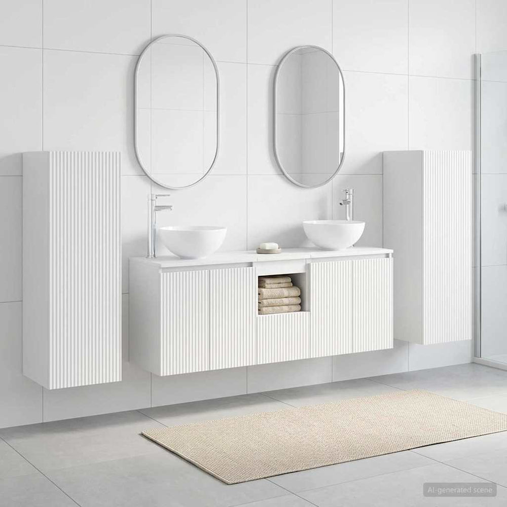 vidaXL Bathroom Furniture Set 5 pcs White 33 x 34.5 x 100 cm