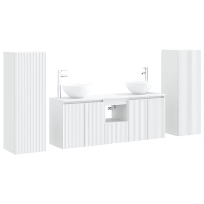 vidaXL Bathroom Furniture Set 5 pcs White 33 x 34.5 x 100 cm 2