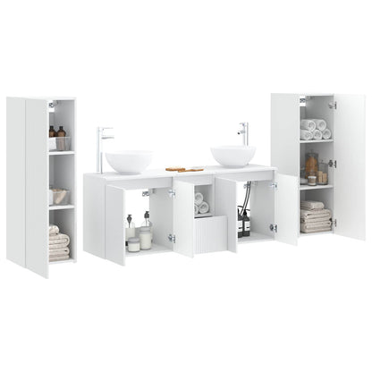 vidaXL Bathroom Furniture Set 5 pcs White 33 x 34.5 x 100 cm 3
