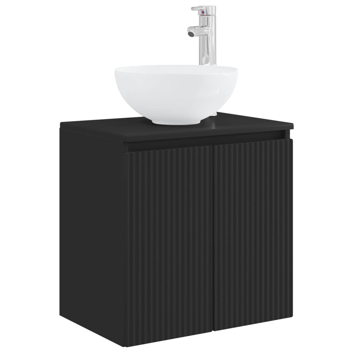 vidaXL Bathroom Furniture Set 5 pcs Black 33 x 34.5 x 100 cm 4