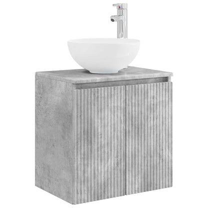 vidaXL Bathroom Furniture Set 5 pcs Concrete Grey 33 x 34.5 x 100 cm 4