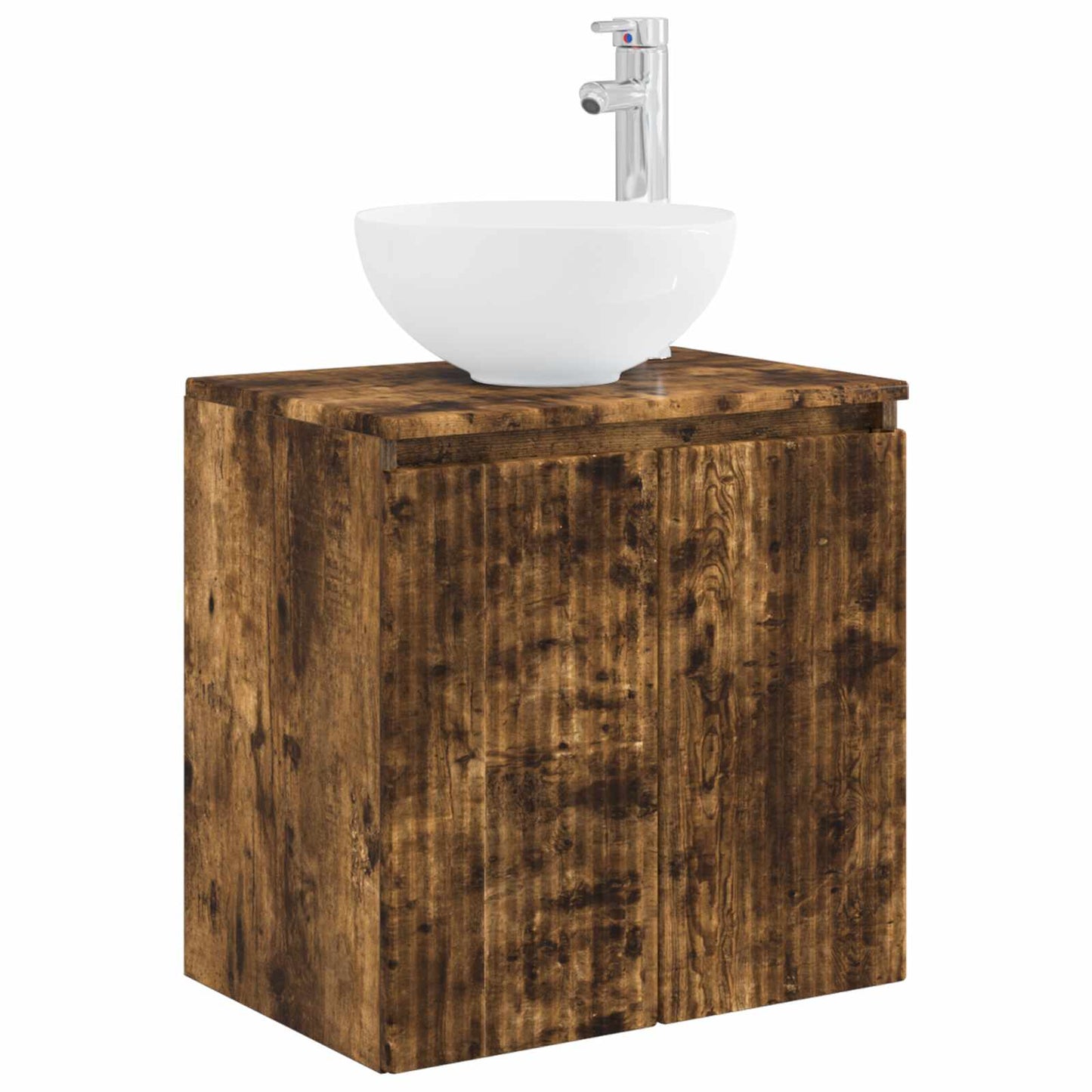 vidaXL Bathroom Furniture Set 5 pcs Smoked Oak 33 x 34.5 x 100 cm 4