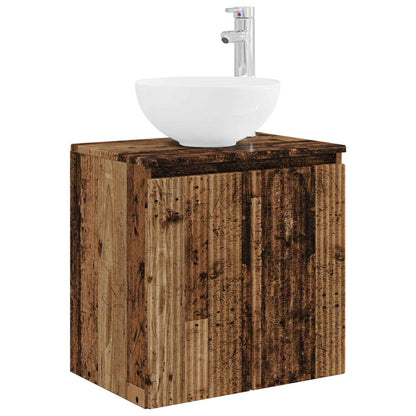 vidaXL Bathroom Furniture Set 5 pcs Old Wood 33 x 34.5 x 100 cm 4