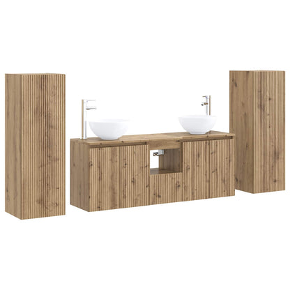 vidaXL Bathroom Furniture Set 5 pcs Artisan Oak 33 x 34.5 x 100 cm 2