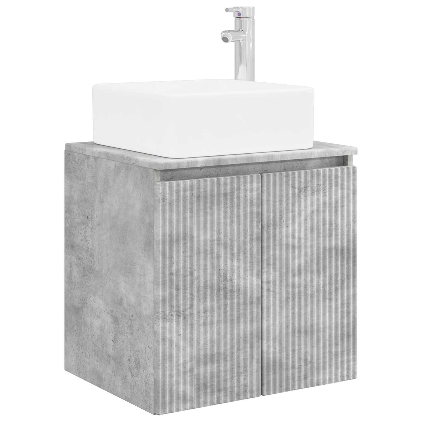 vidaXL Bathroom Furniture Set 5 pcs Concrete Grey 33 x 34.5 x 100 cm 4