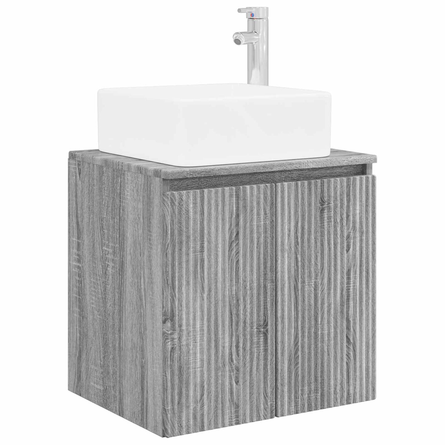 vidaXL Bathroom Furniture Set 5 pcs Grey Sonoma 33 x 34.5 x 100 cm 4