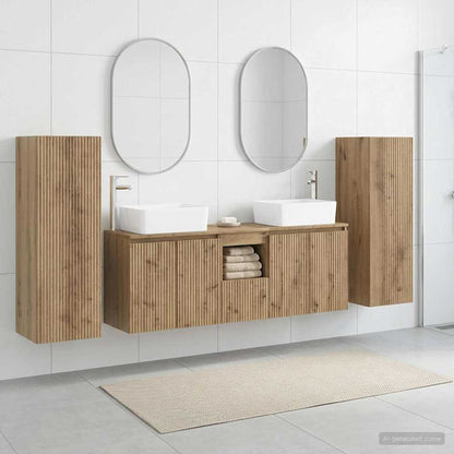 vidaXL Bathroom Furniture Set 5 pcs Artisan Oak 33 x 34.5 x 100 cm 1