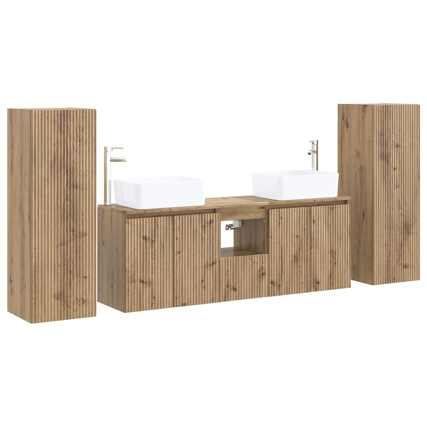 vidaXL Bathroom Furniture Set 5 pcs Artisan Oak 33 x 34.5 x 100 cm 2
