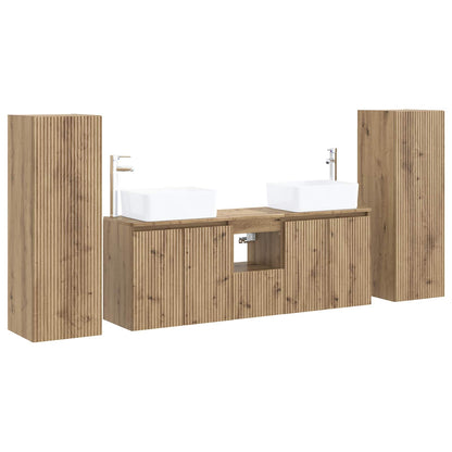 vidaXL Bathroom Furniture Set 5 pcs Artisan Oak 33 x 34.5 x 100 cm 2