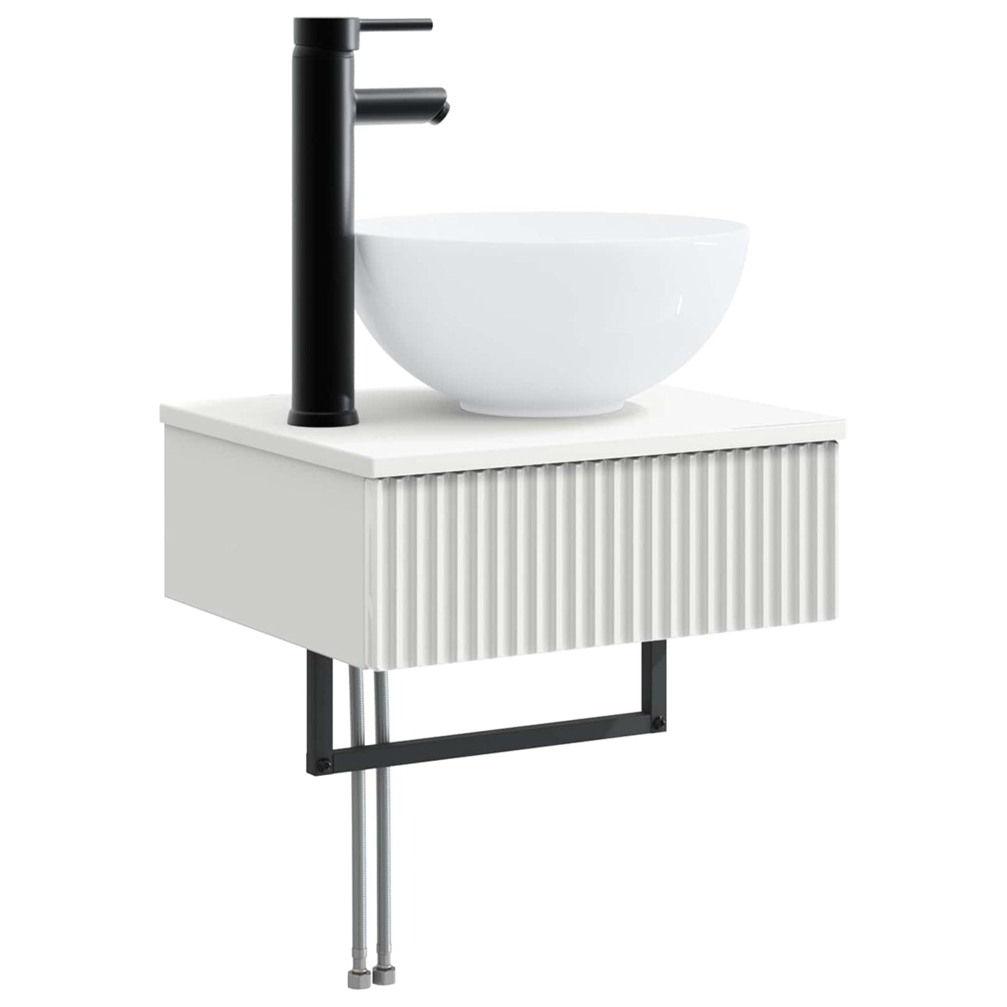vidaXL Bathroom Furniture Set 5 pcs White 33 x 34.5 x 160 cm 4