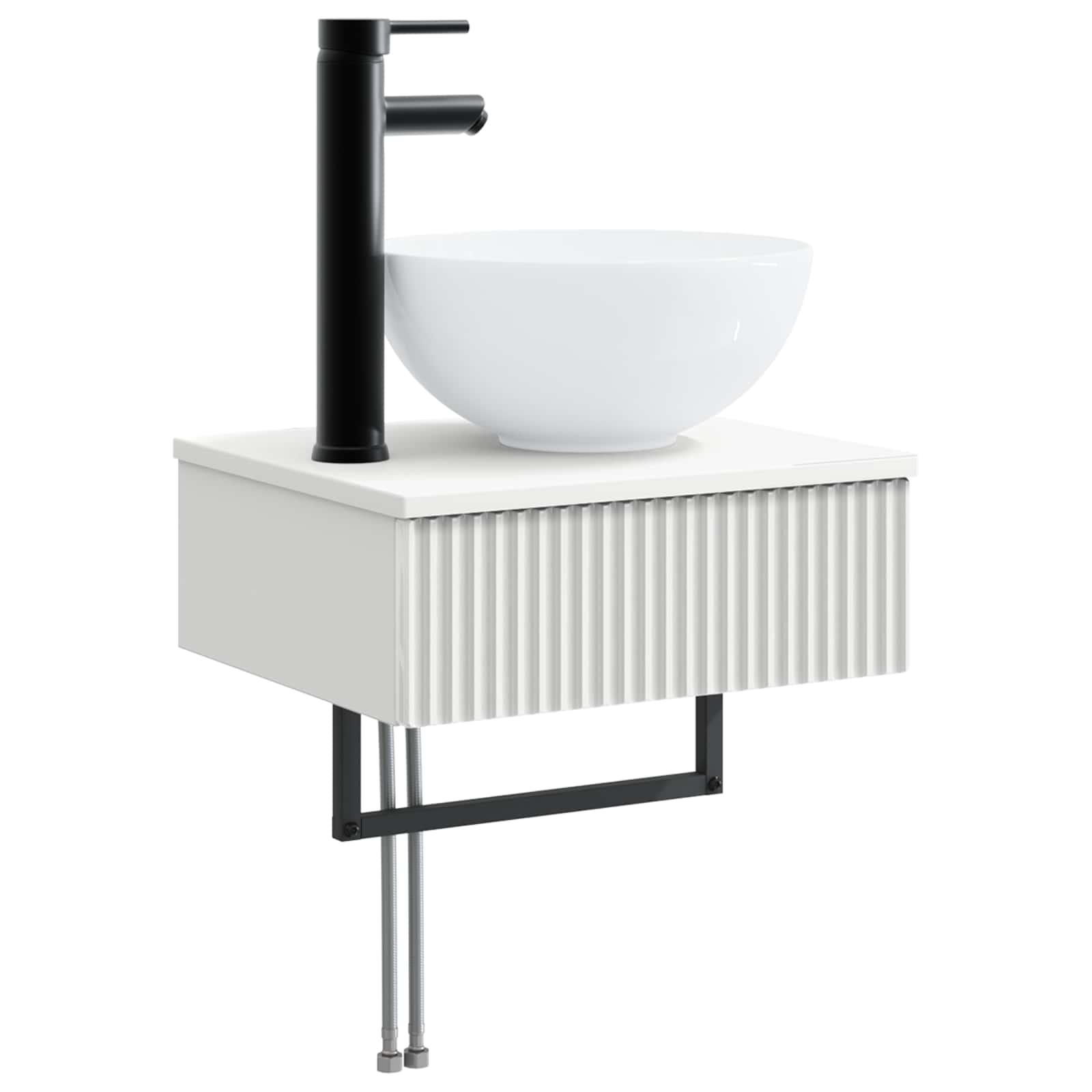 vidaXL Bathroom Furniture Set 5 pcs White 33 x 34.5 x 160 cm 4