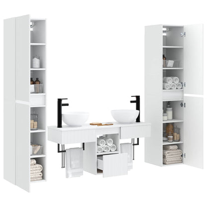 vidaXL Bathroom Furniture Set 5 pcs White 33 x 34.5 x 160 cm 3