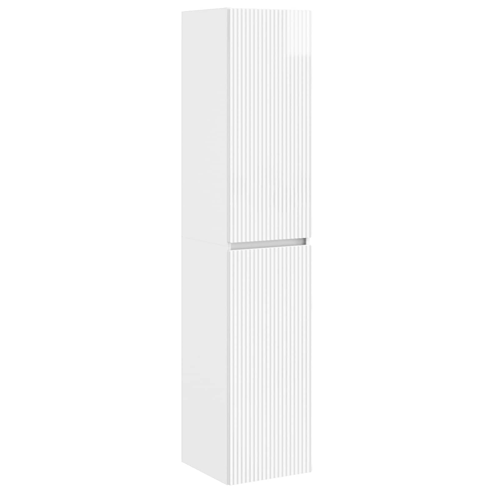 vidaXL Bathroom Furniture Set 5 pcs High Gloss White 6