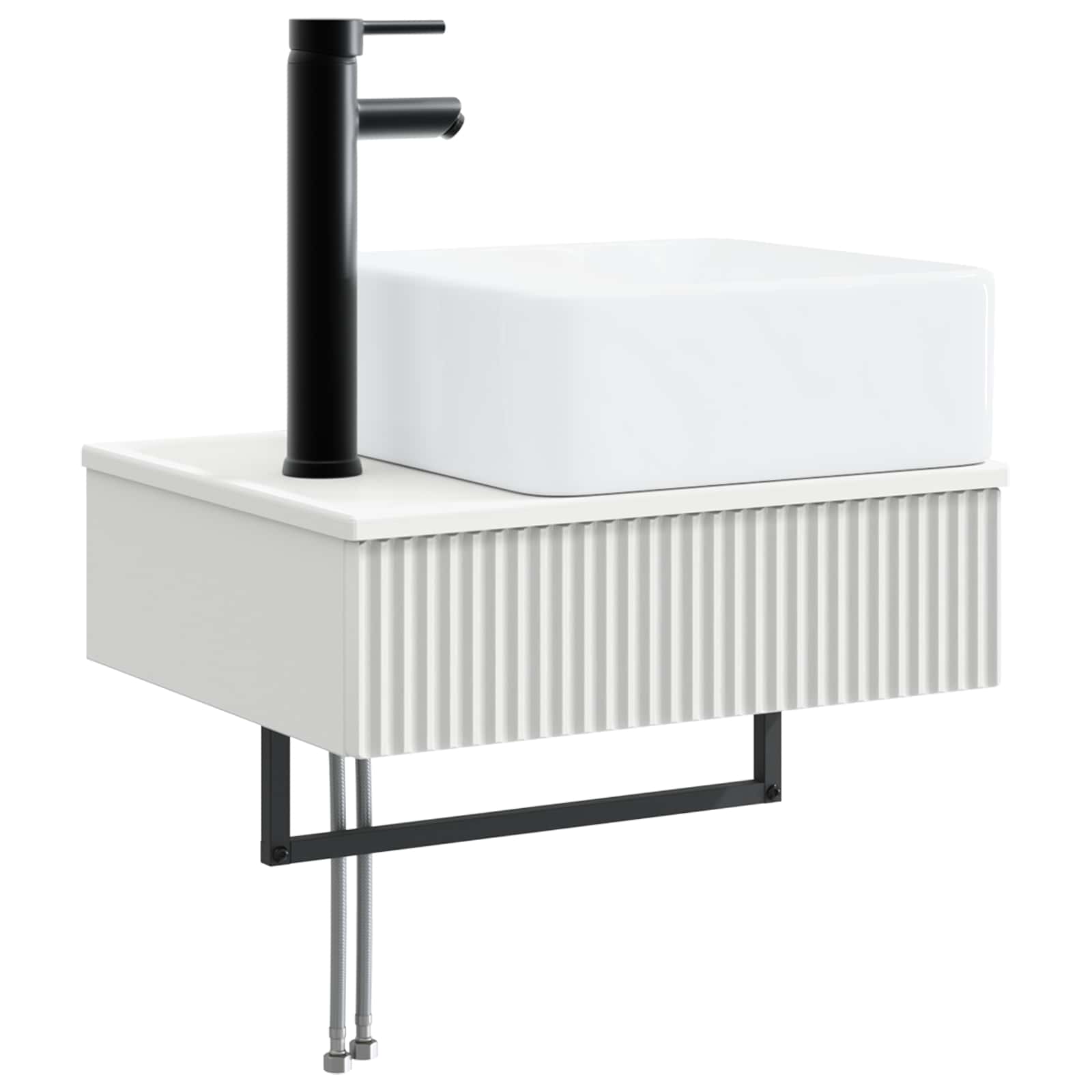 vidaXL Bathroom Furniture Set 5 pcs White 33 x 34.5 x 160 cm 4
