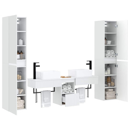vidaXL Bathroom Furniture Set 5 pcs White 33 x 34.5 x 160 cm 3