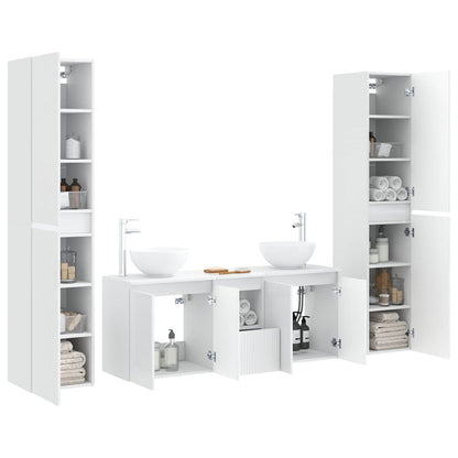 vidaXL Bathroom Furniture Set 5 pcs White 33 x 34.5 x 160 cm 3