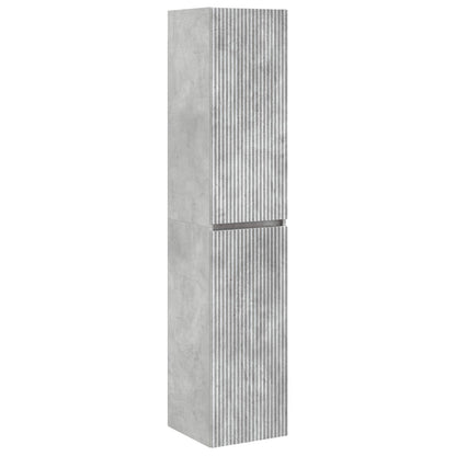 vidaXL Bathroom Furniture Set 5 pcs Concrete Grey 33 x 34.5 x 160 cm 6