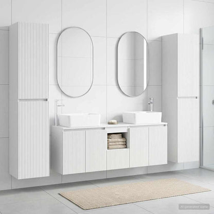 vidaXL Bathroom Furniture Set 5 pcs White 33 x 34.5 x 160 cm 1