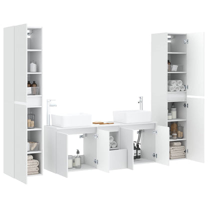 vidaXL Bathroom Furniture Set 5 pcs White 33 x 34.5 x 160 cm 3